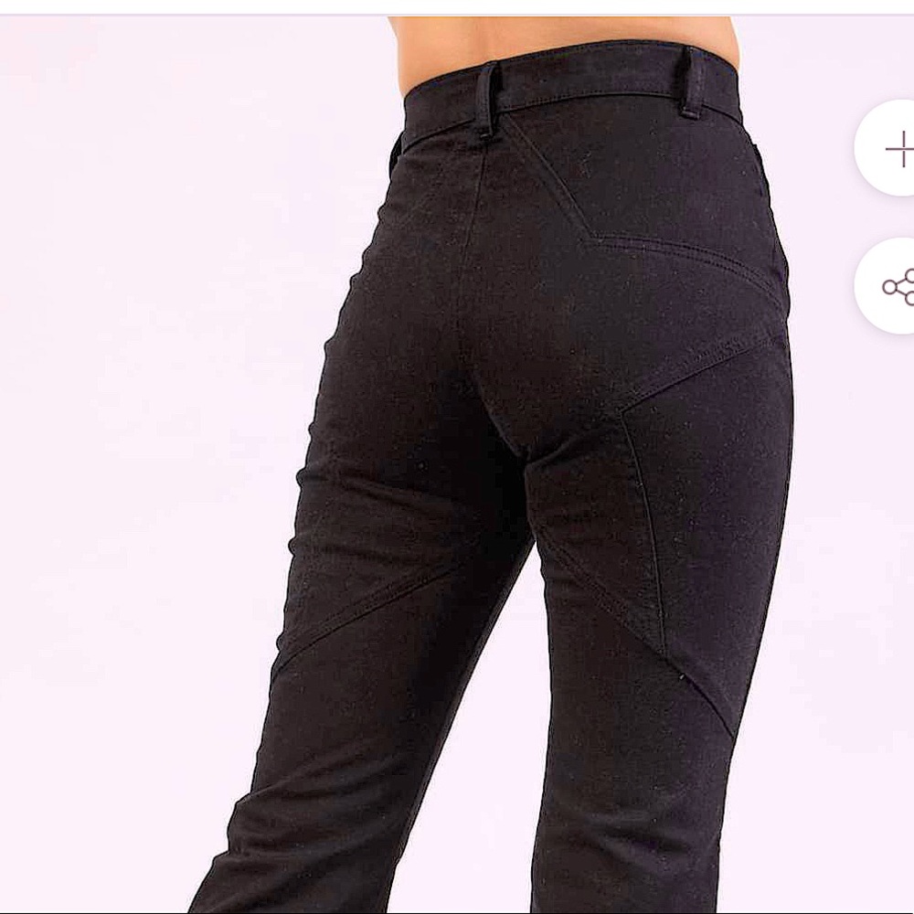 Revice black denim Venus flares